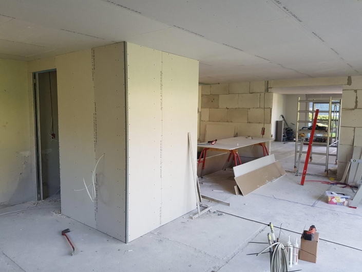 Hus under renovering